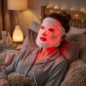 B2B LED Silicone Facial Mask Manufacturer E100B | Wholesale OEM ODM 108 LED Light Therapy Skincare Device Supplier