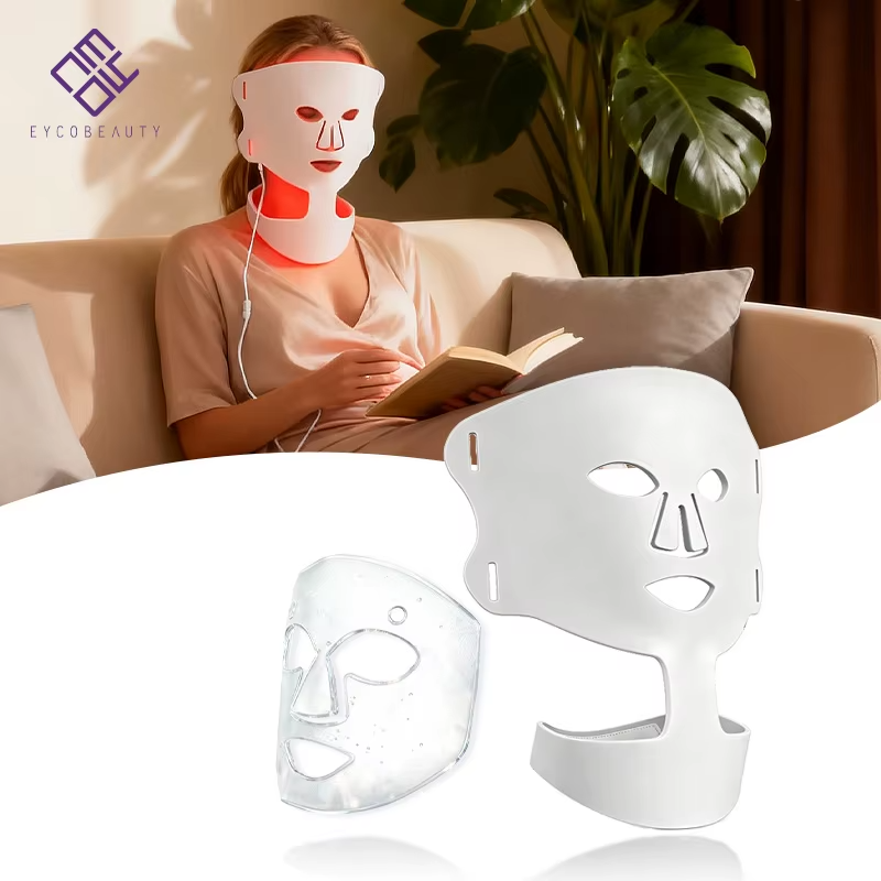 B2B OEM/ODM LED Phototherapy Skincare Equipment Supplier | E104B-3 Professional Silicone Facial Light Therapy Mask for Global Wholesale - 이미지 5