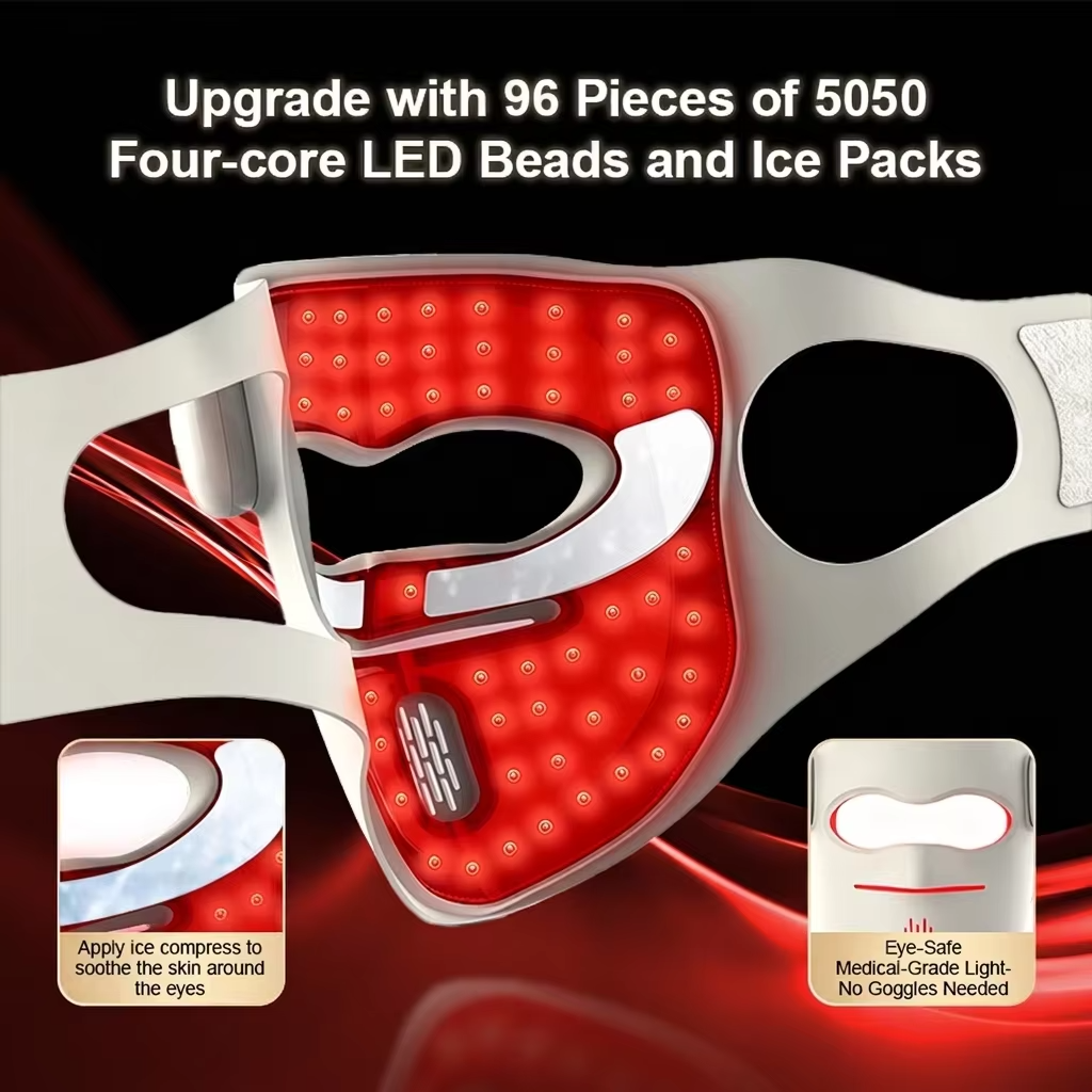 B2B LED Collagen Light Ice Compression Mask Manufacturer E255-5 | Wholesale OEM ODM Skincare Device Supplier for Beauty Brands & Clinics - 이미지 4