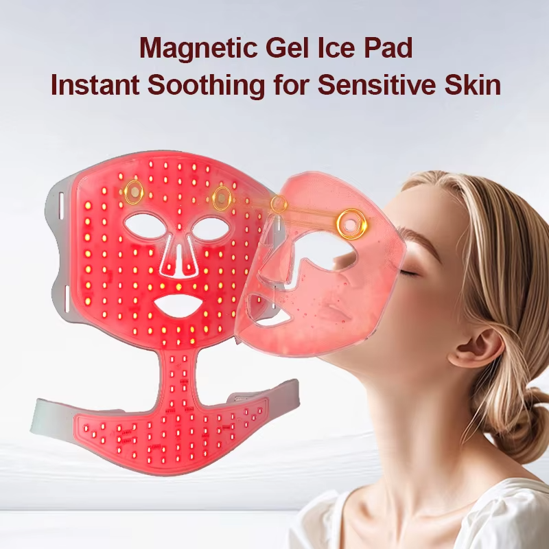 B2B OEM/ODM LED Phototherapy Skincare Equipment Supplier | E104B-3 Professional Silicone Facial Light Therapy Mask for Global Wholesale - 이미지 7