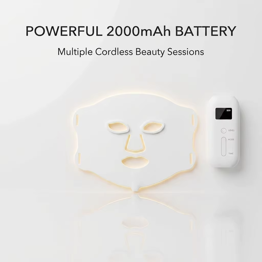 B2B LED Silicone Facial Mask Manufacturer E100B | Wholesale OEM ODM 108 LED Light Therapy Skincare Device Supplier - 이미지 5