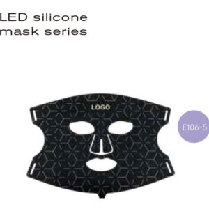 B2B LED Silicone Facial Mask Manufacturer E106-5 | Wholesale OEM ODM 108 LED Light Therapy Skincare Device Supplier